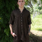 Earth Element Mens Set - Linen-Cotton Plant Dyed Brown