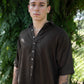 Earth Element Mens Set - Linen-Cotton Plant Dyed Brown