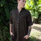 Earth Element Mens Set - Linen-Cotton Plant Dyed Brown