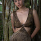 The Ahi Dress - Bamboo Satin Plant Dyed Green