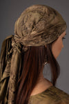 Lumi Turban - Bamboo Satin Plant Dyed Green