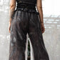 Mira Pants - Linen-Cotton Eco-Print