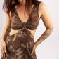 The Ahi Dress - Ramie Cotton Eco-Print