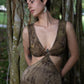 The Ahi Dress - Bamboo Satin Plant Dyed Green
