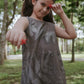 Forest Whispers Dress - Ramie Cotton Eco-Print