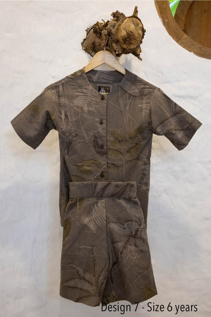 The Explorer Set - Unisex Ramie Cotton Eco-Print