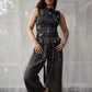 Mira Pants - Linen-Cotton Eco-Print
